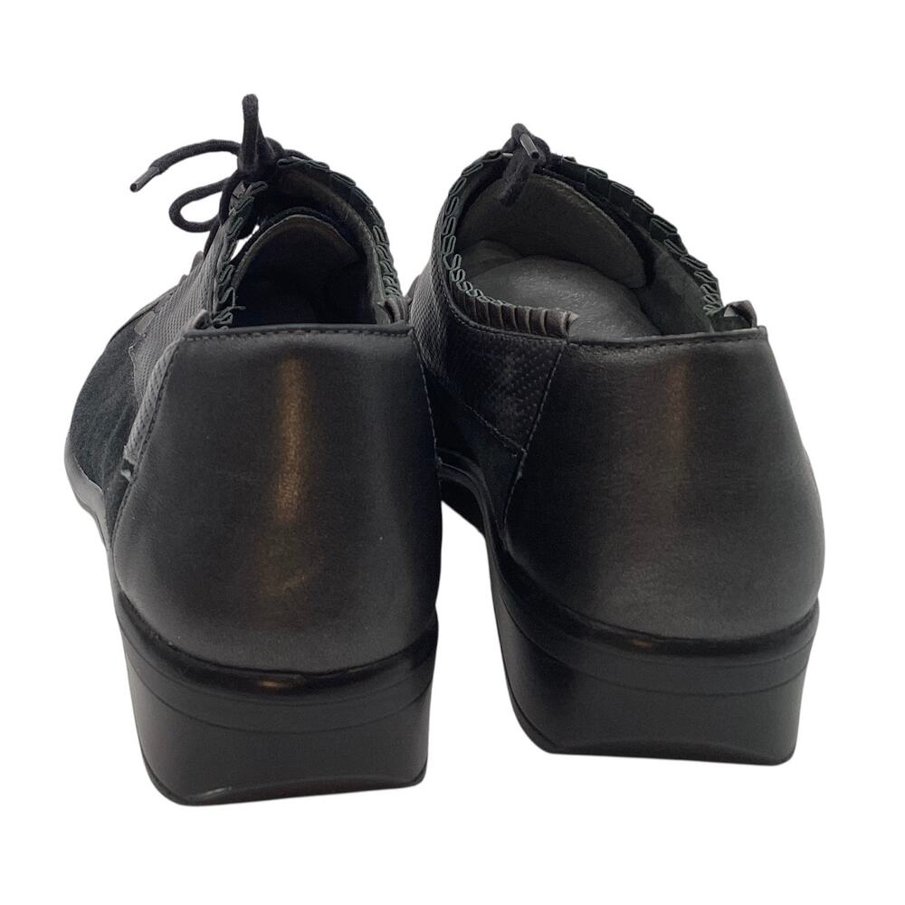 Naot Yama Ruffled Suede & Leather Comfort Oxfords - EU 39 / US 8-8.5 gray - Picture 6 of 6